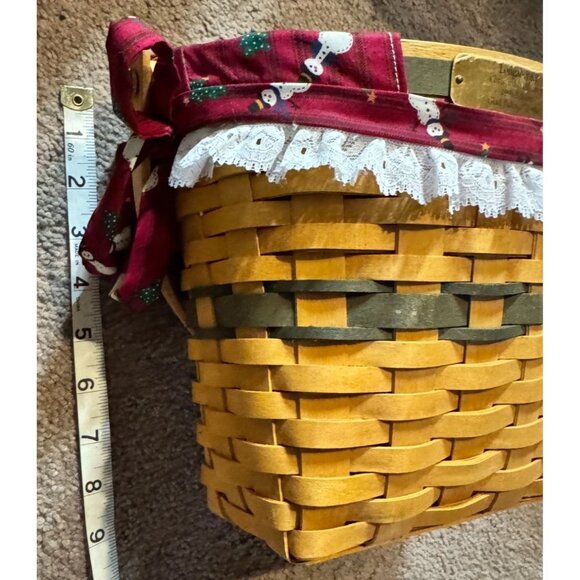 Longaberger Christmas Collection 1998 Edition Glad Tidings Basket With Handle - Picture 9 of 9